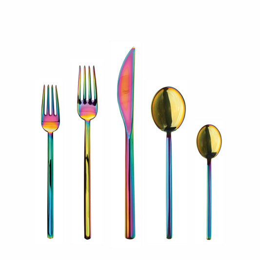 DUE RAINBOW 20-Piece Flatware Set