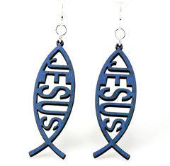 Fish JESUS Earrings # 1189