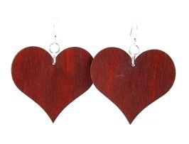 Large Solid Heart Earrings # 1339