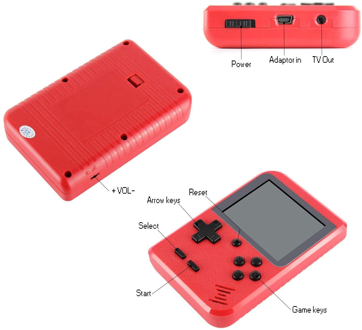 Portable Game Pad With 400 Games Included + Additional Player Controll