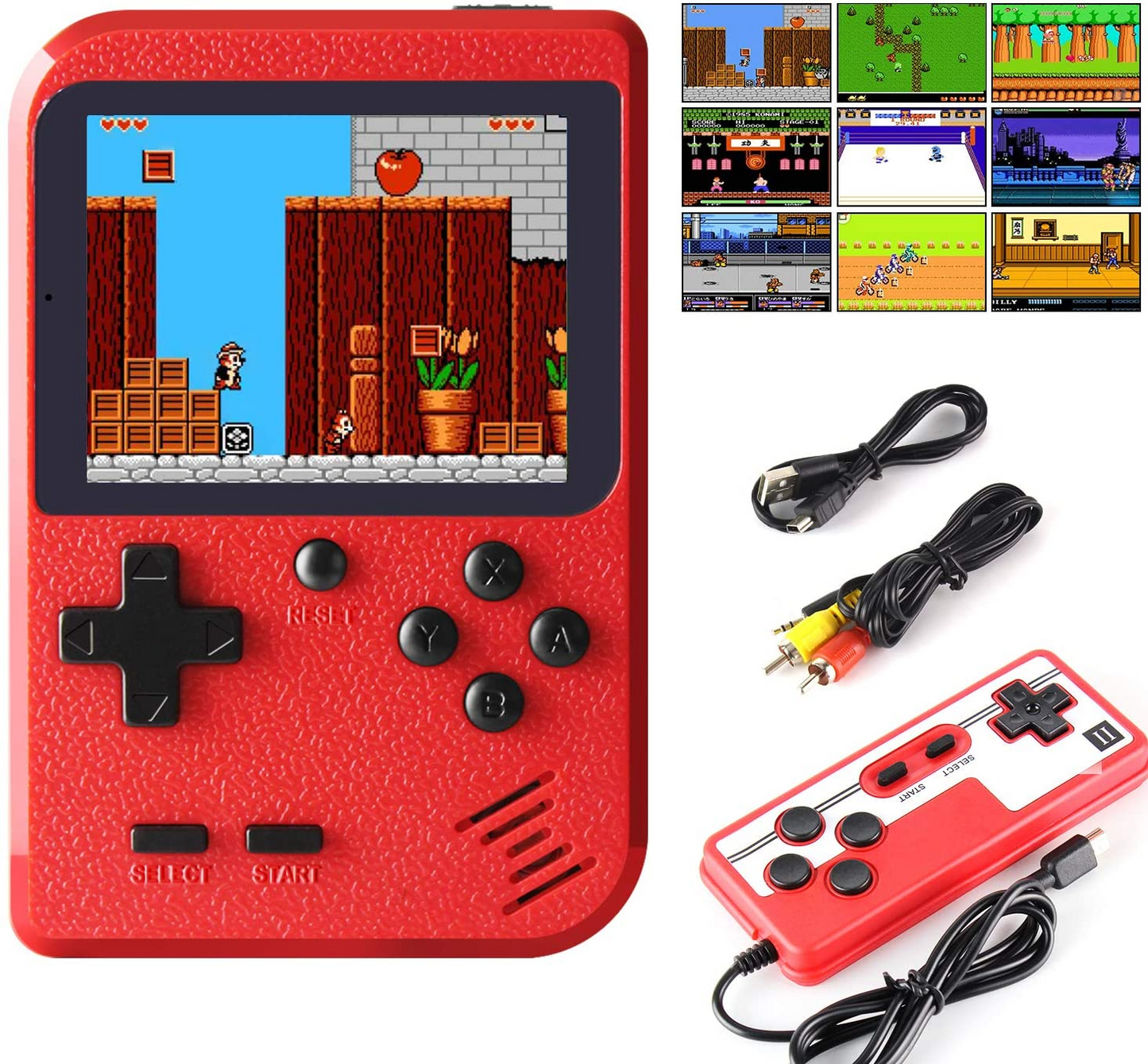 Portable Game Pad With 400 Games Included + Additional Player Controll