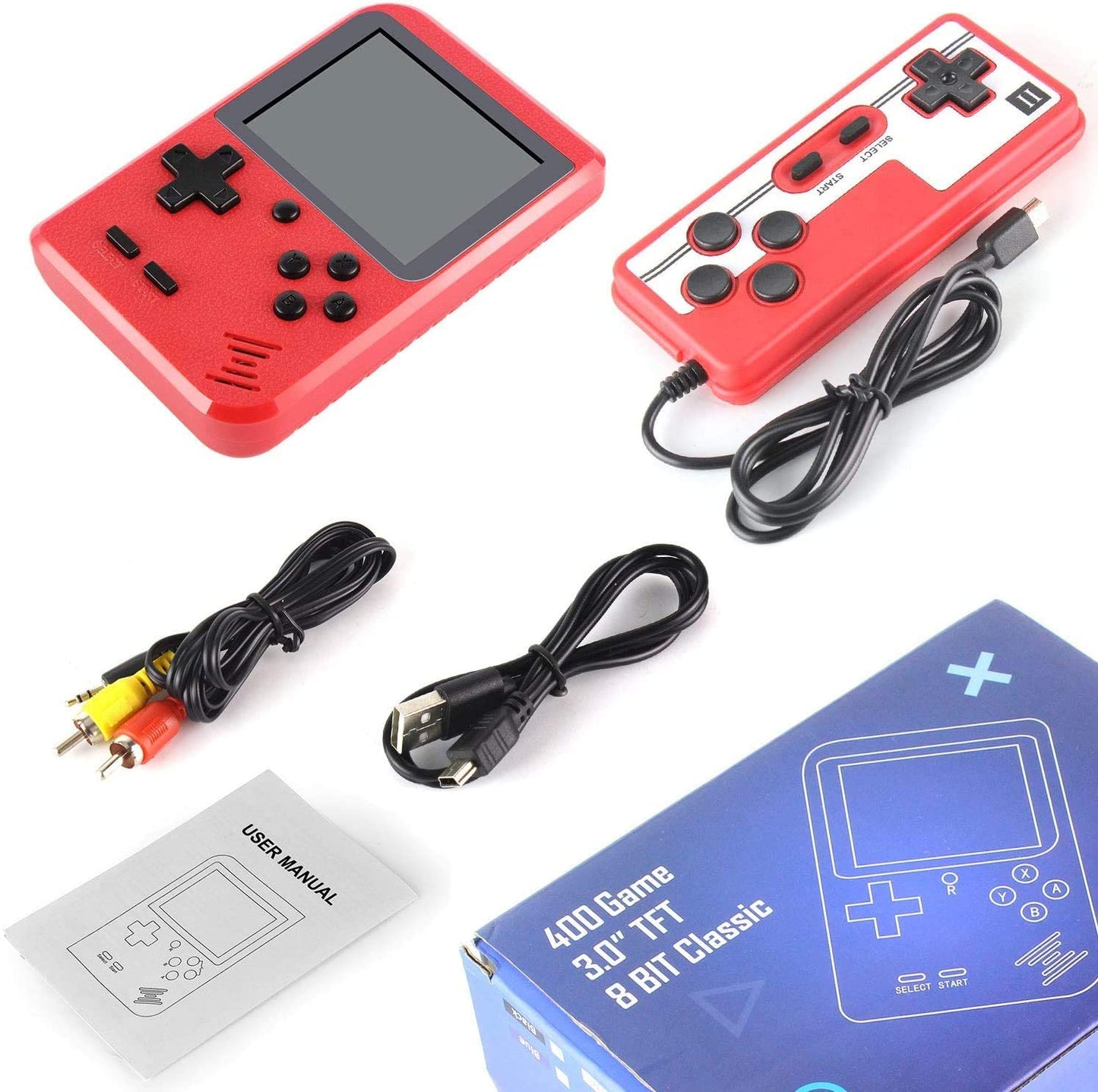 Portable Game Pad With 400 Games Included + Additional Player Controll