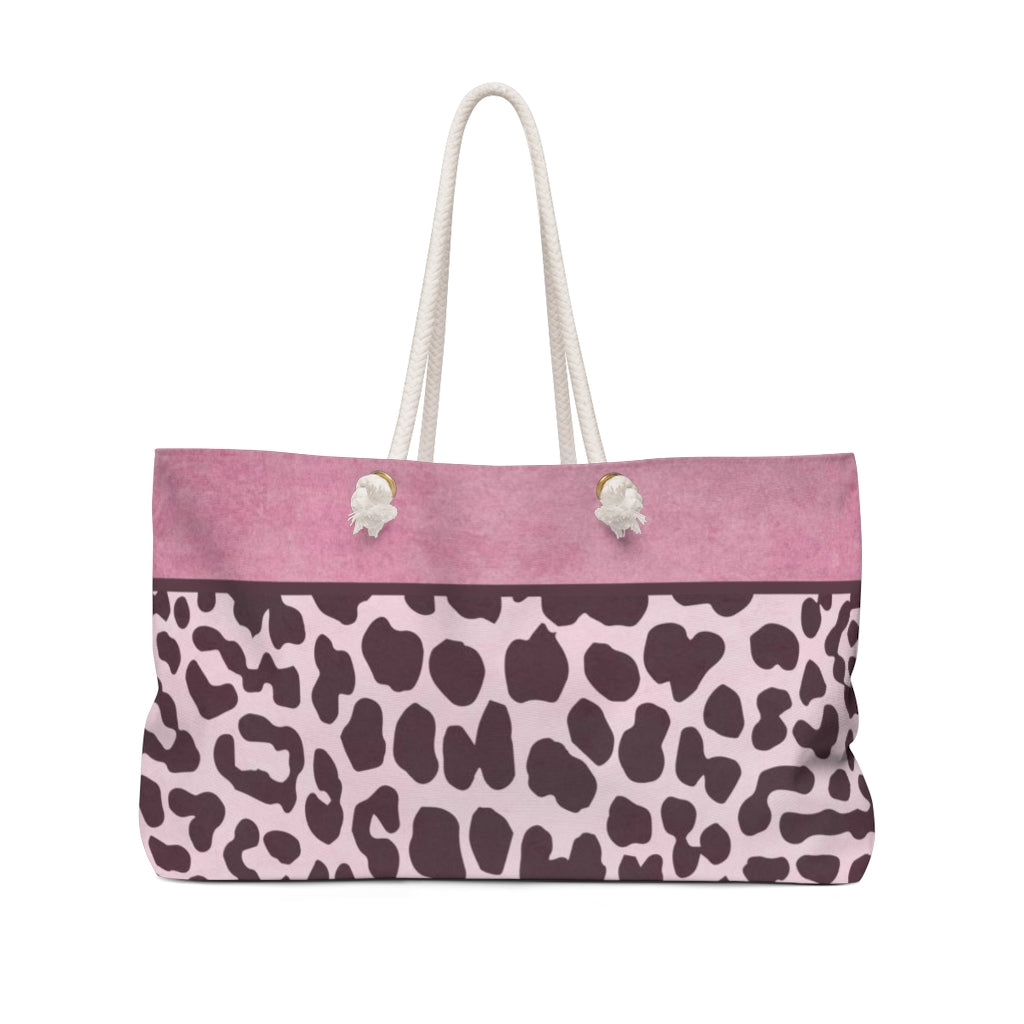 Uniquely You Weekender Tote Bag, Purple Animal Print