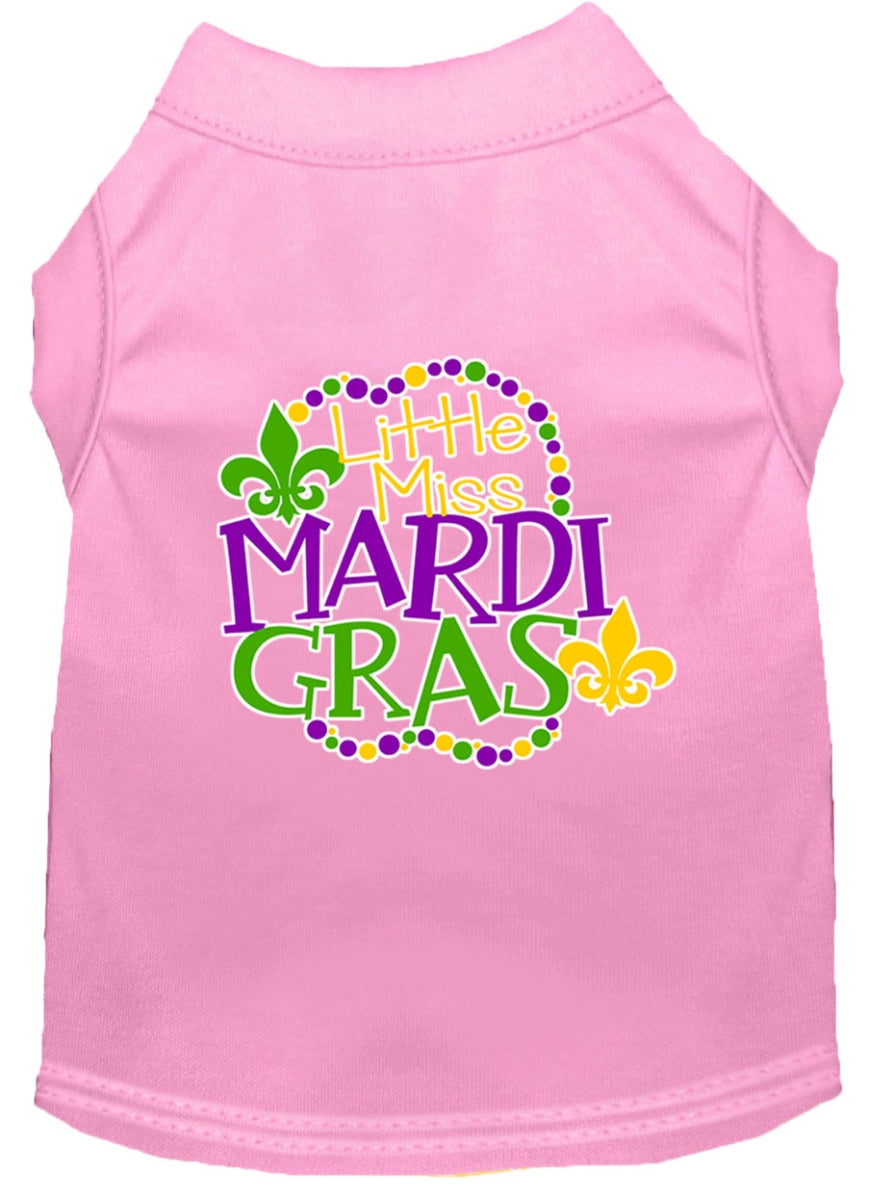 Mirage Pet 51-447 LPKXXL Miss Mardi Gras Screen Print Mardi Gras Dog S