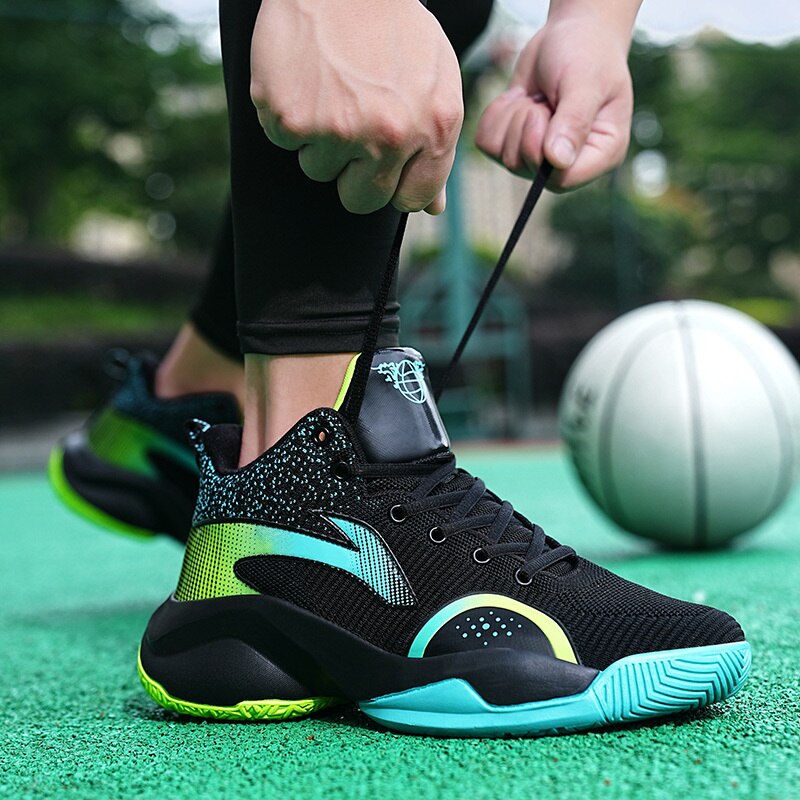 Men Basketball Shoes Breathable Cushioning Non Slip Designer Sneaker