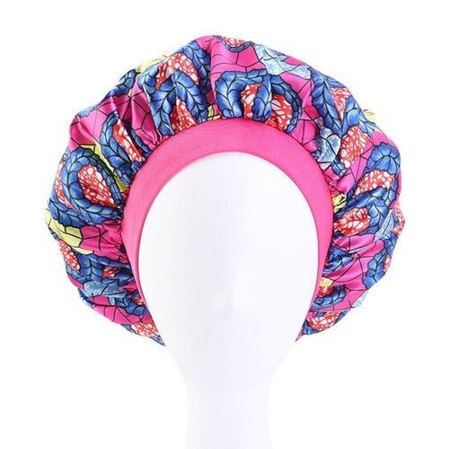 Mommy and Me Satin Bonnet African Patterns Print Night Sleep Cap Baby