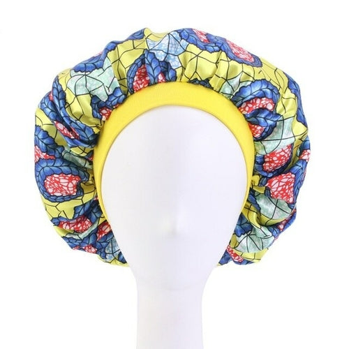 Mommy and Me Satin Bonnet African Patterns Print Night Sleep Cap Baby