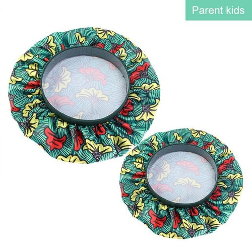 Mommy and Me Satin Bonnet African Patterns Print Night Sleep Cap Baby