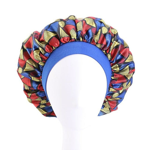 Mommy and Me Satin Bonnet African Patterns Print Night Sleep Cap Baby