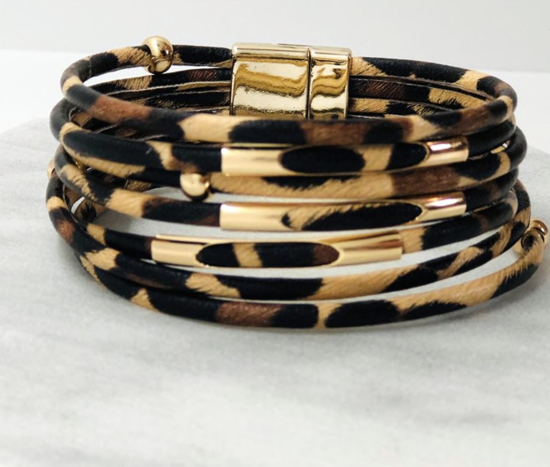 Animal Print Wrap Bracelets