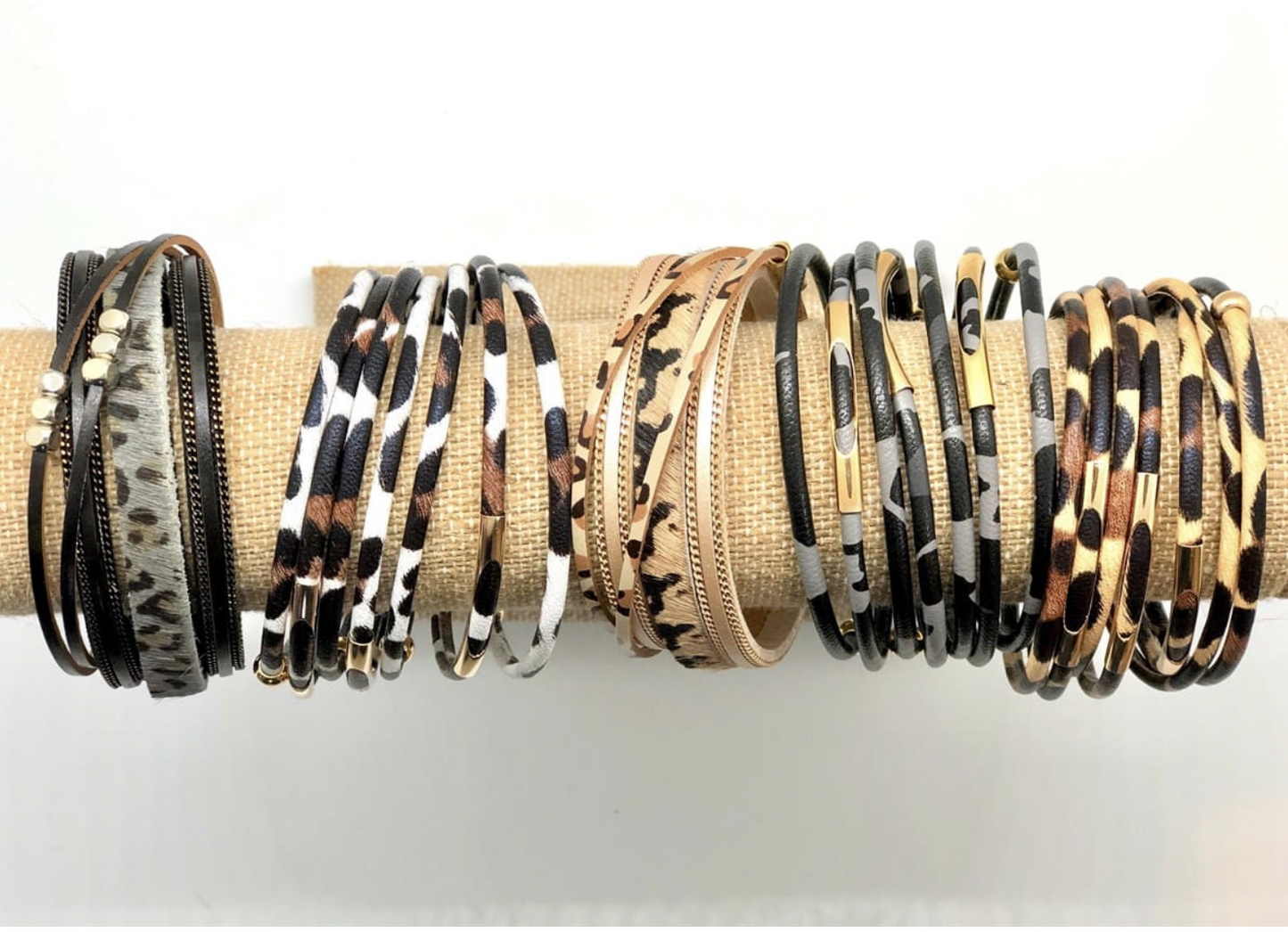 Animal Print Wrap Bracelets