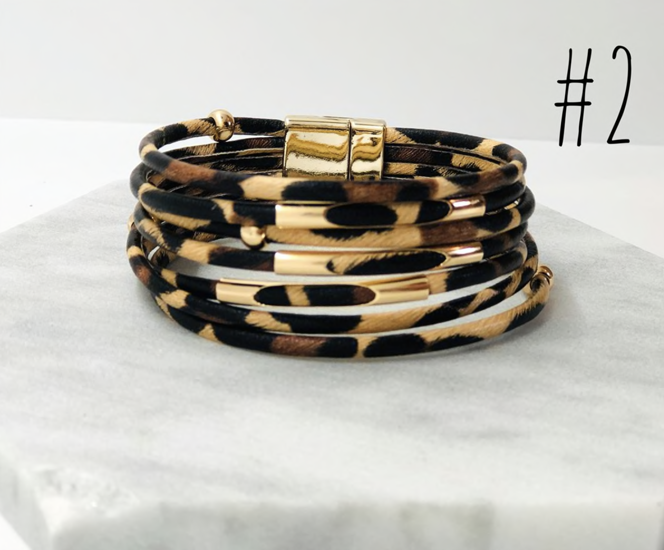 Animal Print Wrap Bracelets