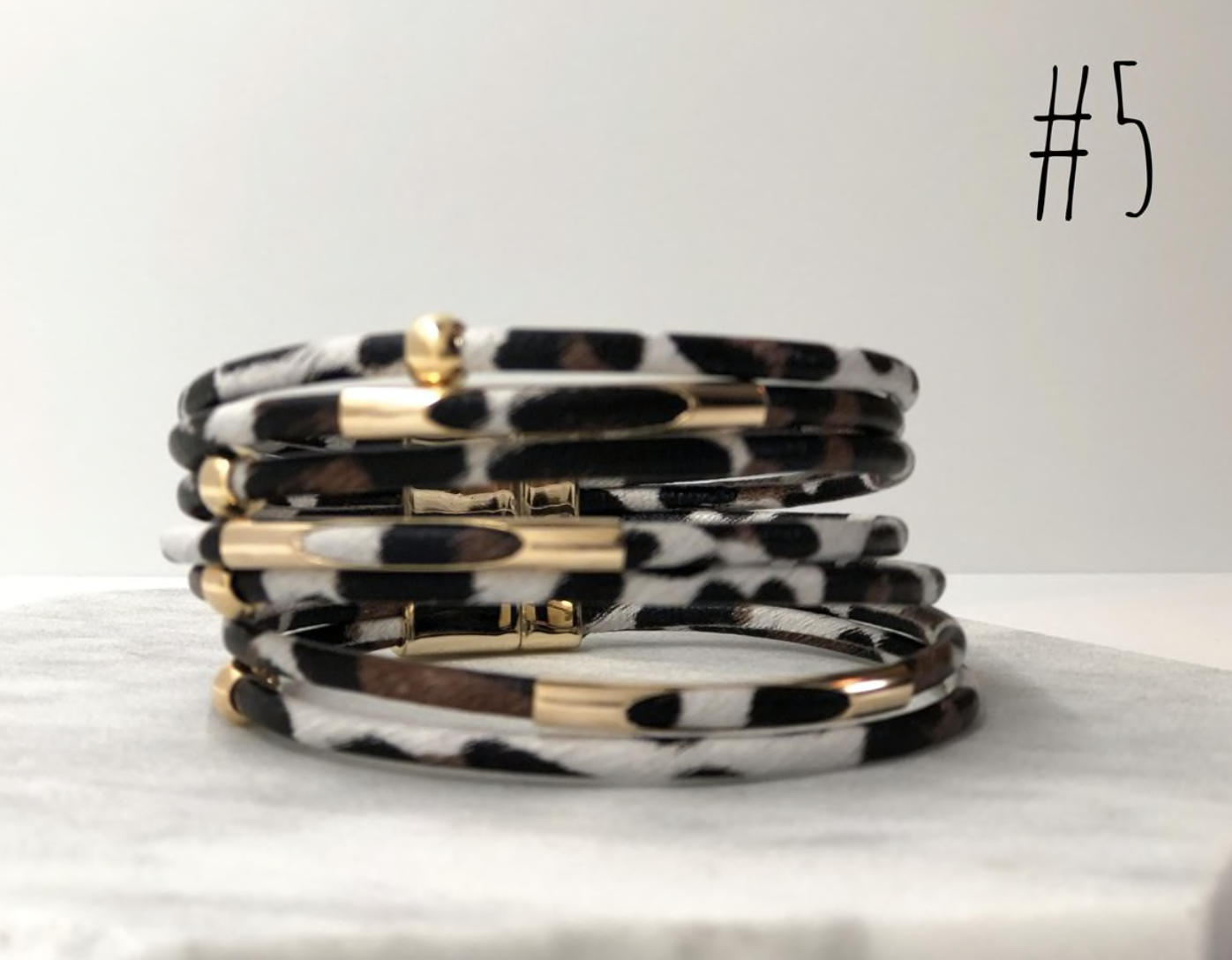 Animal Print Wrap Bracelets