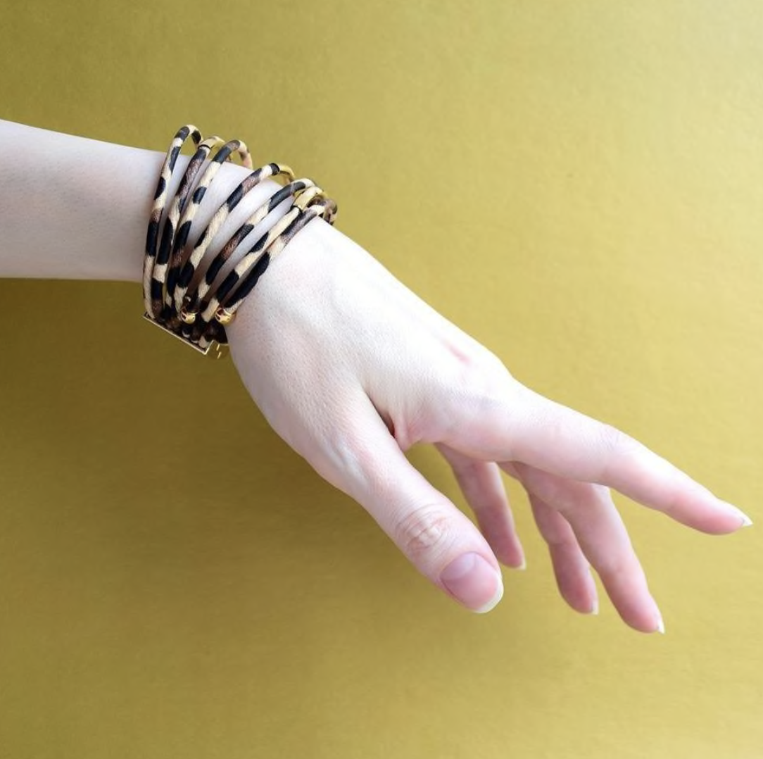 Animal Print Wrap Bracelets