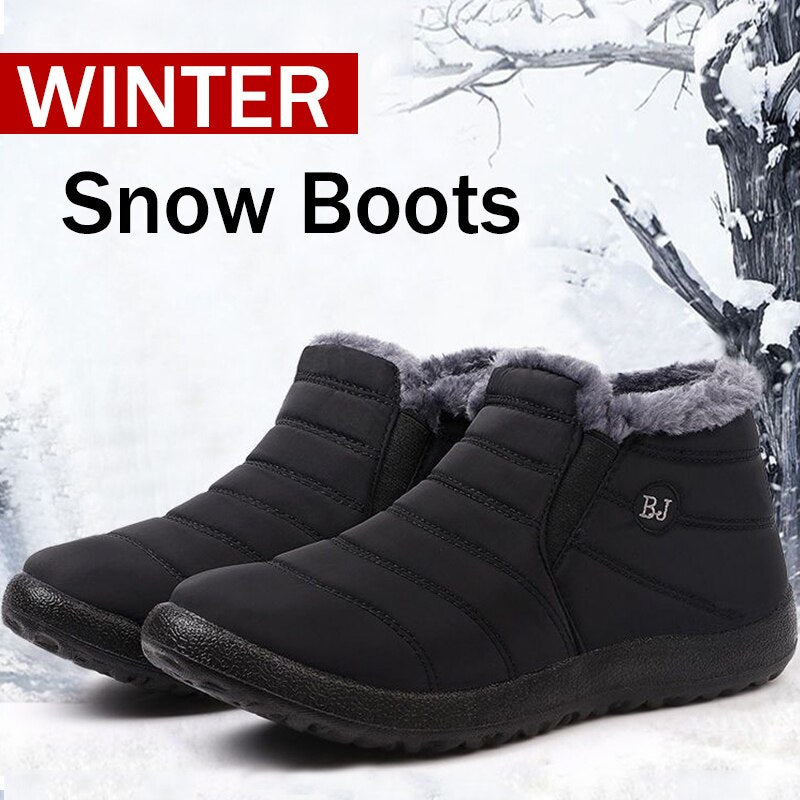 Snow Boots Women New Women's Boots Slip On Platform Shoes Woman Keep