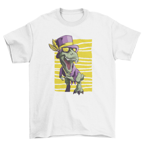 Mardi Gras Dinosaur T-Shirt