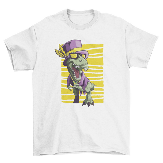 Mardi Gras Dinosaur T-Shirt