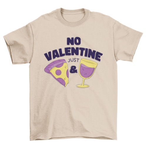 No valentine t-shirt design