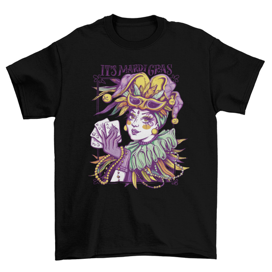 Mardi Gras woman t-shirt