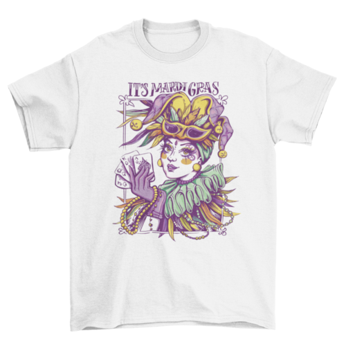 Mardi Gras woman t-shirt