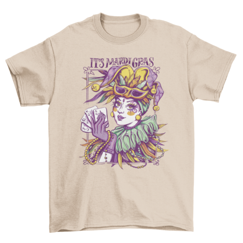 Mardi Gras woman t-shirt