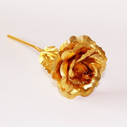 YO CHO Artificial Flowers 24k Gold Rose with Box New Year