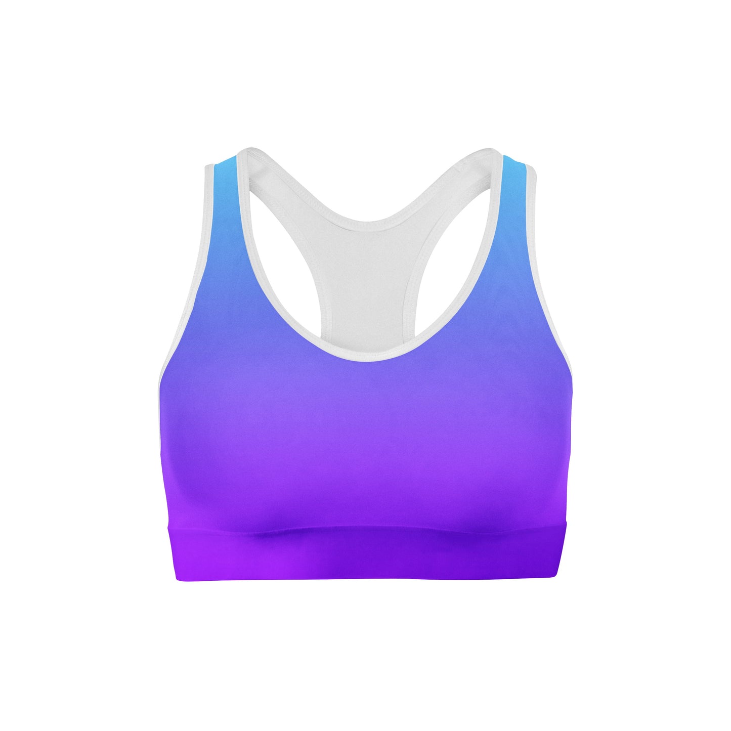 Blue Purple Ombre Sports Bra