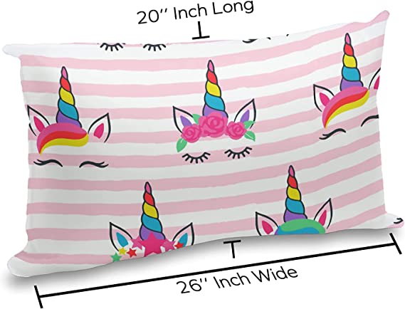 Kids bedding - Duvet Cover - Twin Size - Magical Unicorn print