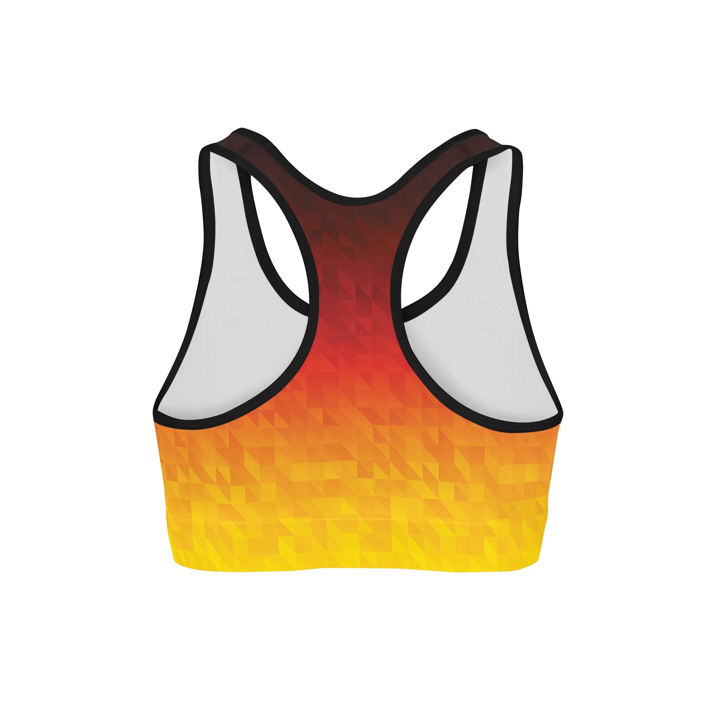 Fiery Triangles Sports Bra