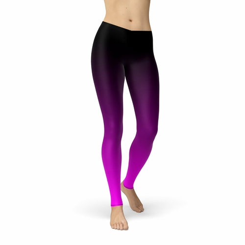 Avery Black Pink Ombre Leggings