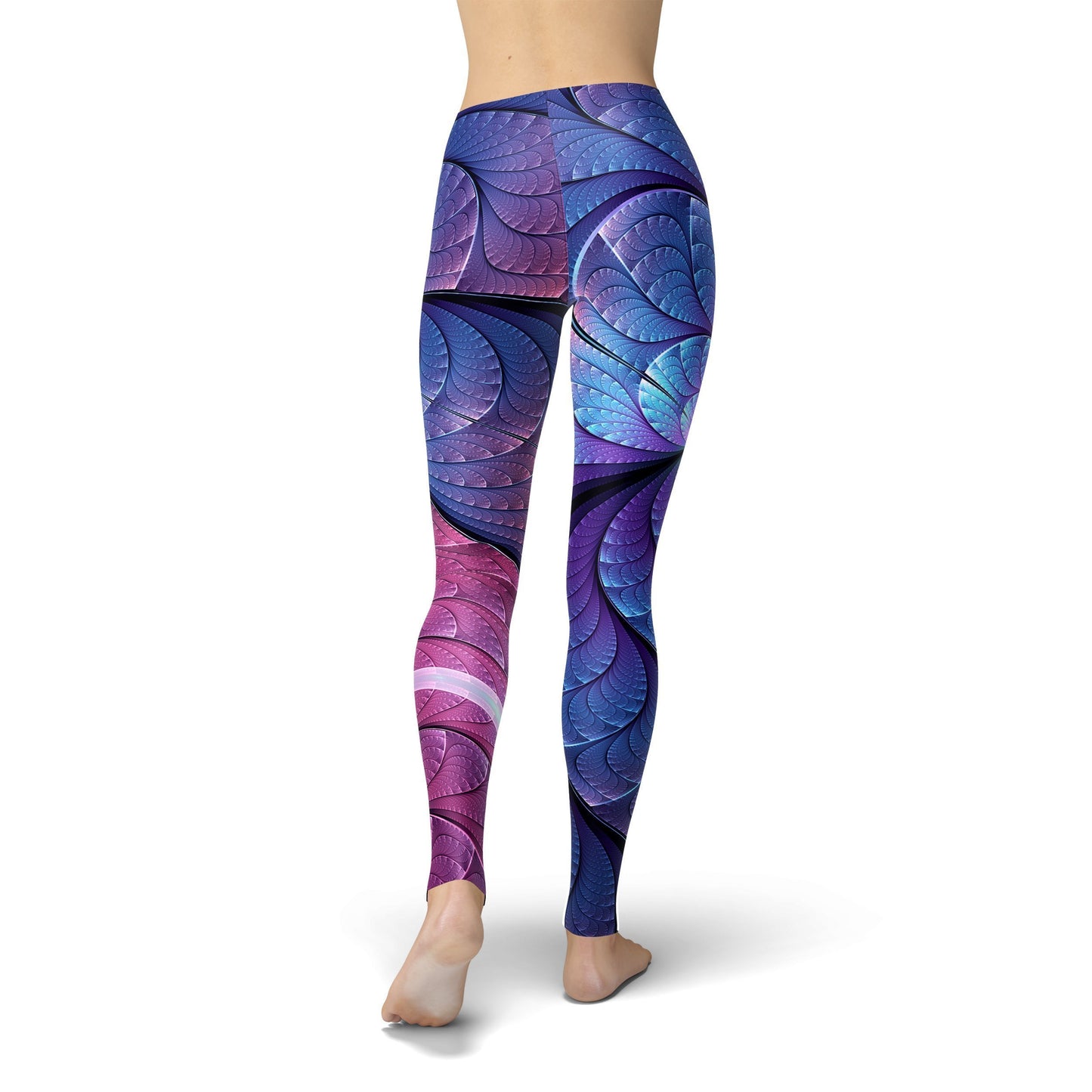 Jean Purple and Blue Scales Leggings